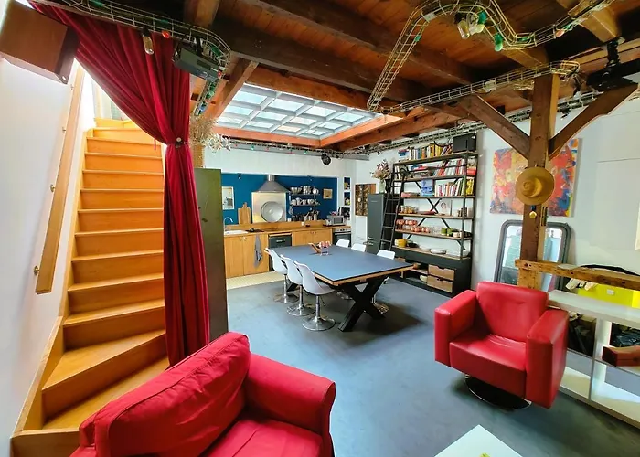 Atelier D'artiste - Loft With Garden Center Of 別荘 *