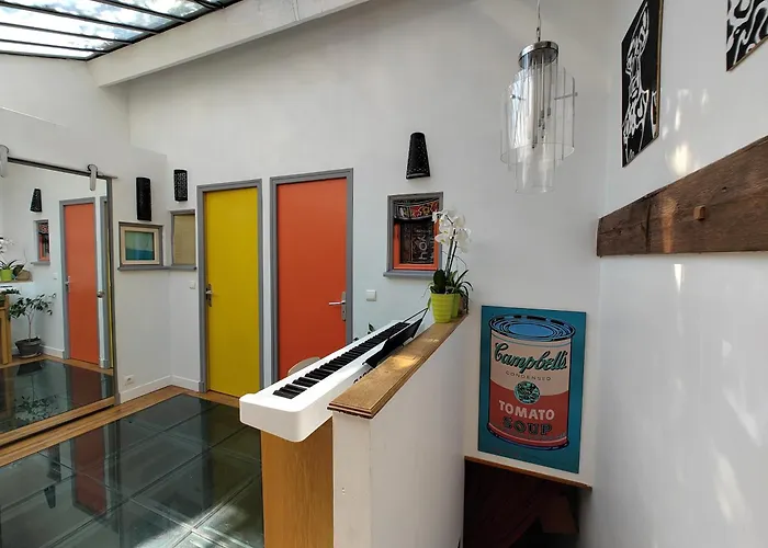別荘 Atelier D'artiste - Loft With Garden Center Of