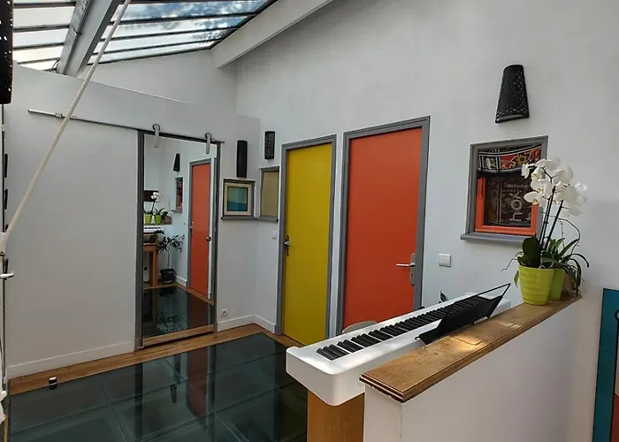 別荘 Atelier D'artiste - Loft With Garden Center Of パリ
